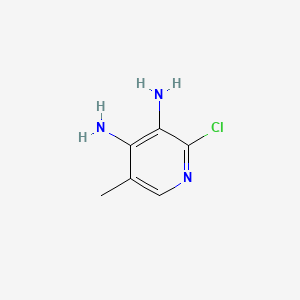 Chemical structure of 2-Chloro-5-methylpyridine-3,4-diamine