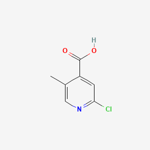 Chemical structure of 2-Chloro-5-methylisonicotinic acid