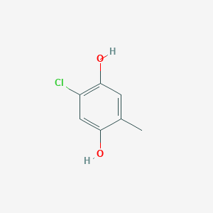 Chemical structure of 2-chloro-5-methylbenzene-1,4-diol