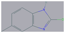 Chemical structure of 2-chloro-6-methyl-1H-1,3-benzodiazole