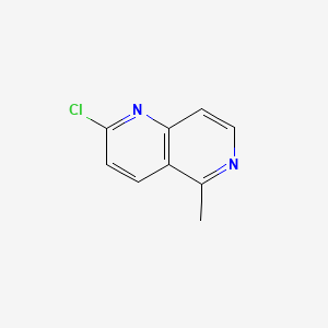 Chemical structure of 2-Chloro-5-methyl-1,6-naphthyridine