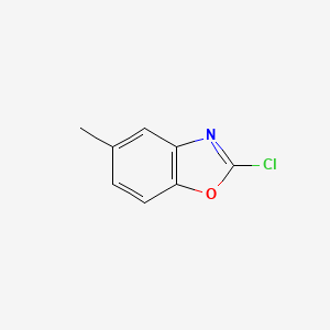 Chemical structure of 2-chloro-5-methyl-1,3-benzoxazole