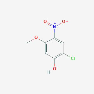 Chemical structure of 2-Chloro-5-methoxy-4-nitrophenol