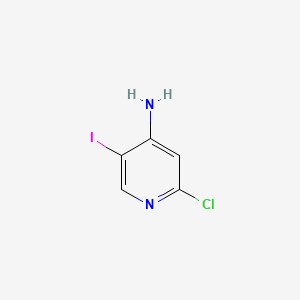 Chemical structure of 2-Chloro-5-iodo-4-pyridinamine