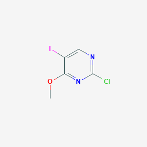 Chemical structure of 2-Chloro-5-iodo-4-methoxypyrimidine