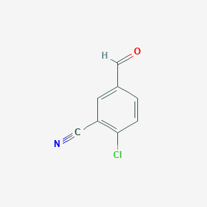Chemical structure of 2-Chloro-5-formylbenzonitrile