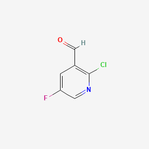 Chemical structure of 2-Chloro-5-fluoronicotinaldehyde