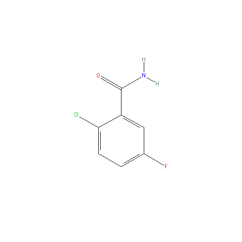 Chemical structure of 2-Chloro-5-fluorobenzamide
