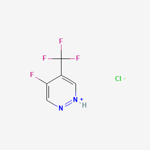 Chemical structure of 2-Chloro-5-fluoro-4-trifluoromethylpyridine