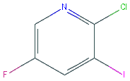 Chemical structure of 2-Chloro-5-fluoro-3-iodopyridine