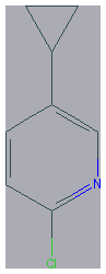 Chemical structure of 2-Chloro-5-cyclopropylpyridine