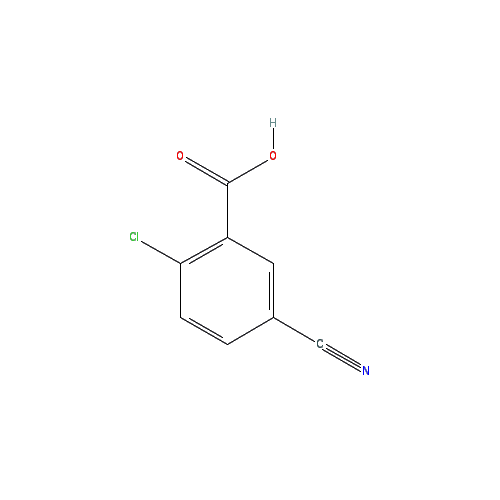 Chemical structure of 2-Chloro-5-cyanobenzoic acid