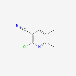 Chemical structure of 2-Chloro-5,6-dimethylnicotinonitrile