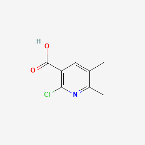 Chemical structure of 2-Chloro-5,6-dimethylnicotinic acid