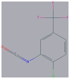 Chemical structure of 2-Chloro-5-(trifluoromethyl)phenyl Isocyanate