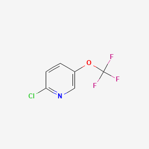Chemical structure of 2-Chloro-5-(trifluoromethoxy)pyridine