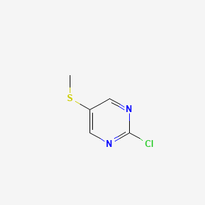 Chemical structure of 2-Chloro-5-(methylthio)pyrimidine