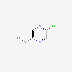 Chemical structure of 2-Chloro-5-(chloromethyl)pyrazine