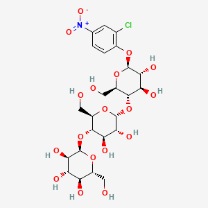 Chemical structure of 2-Chloro-4-Nitrophenyl beta-D-Maltotriose