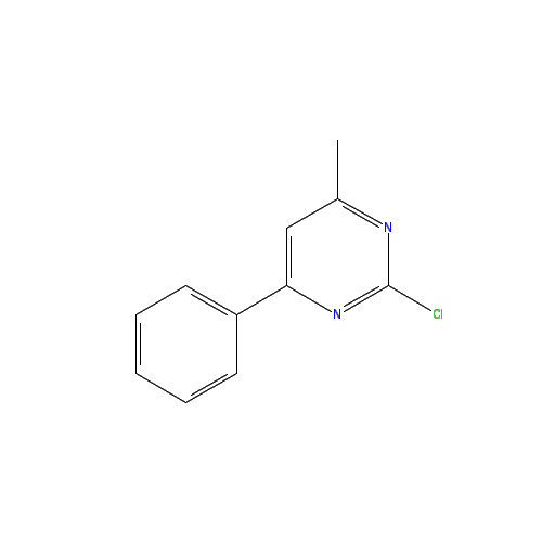Chemical structure of 2-Chloro-4-methyl-6-phenylpyrimidine