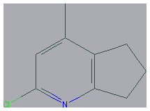 Chemical structure of 2-Chloro-4-methyl-6,7-dihydro-5H-cyclopenta[b]pyridine