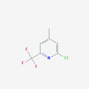 Chemical structure of 2-Chloro-4-methyl-6-(trifluoromethyl)pyridine