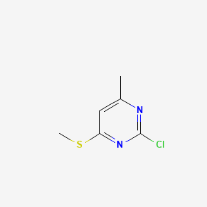 Chemical structure of 2-Chloro-4-methyl-6-(methylthio)pyrimidine