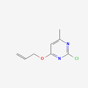 Chemical structure of 4-(Allyloxy)-2-chloro-6-methylpyrimidine