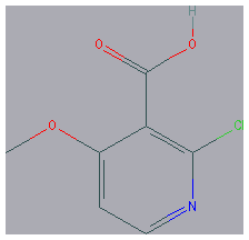 Chemical structure of 2-Chloro-4-methoxynicotinic acid