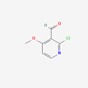 Chemical structure of 2-Chloro-4-methoxynicotinaldehyde