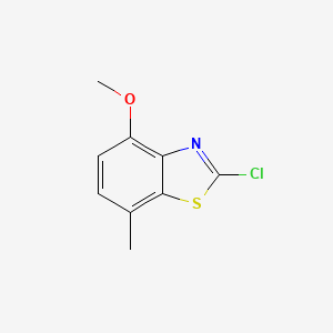 Chemical structure of 2-Chloro-4-methoxy-7-methylbenzo[d]thiazole