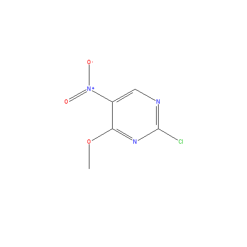Chemical structure of 2-chloro-4-methoxy-5-nitropyrimidine