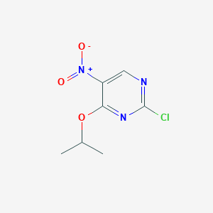 Chemical structure of 2-Chloro-4-isopropoxy-5-nitropyrimidine