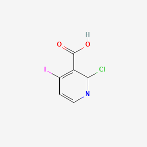 Chemical structure of 2-Chloro-4-iodonicotinic acid