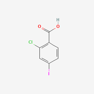 Chemical structure of 2-Chloro-4-iodobenzoic Acid