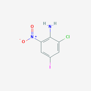 Chemical structure of 2-Chloro-4-iodo-6-nitroaniline