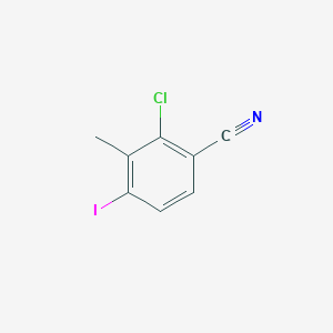 Chemical structure of 2-Chloro-4-iodo-3-methylbenzonitrile