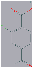 Chemical structure of 2-Chloro-4-formylbenzoic acid