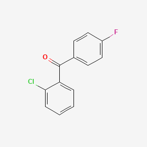 Chemical structure of 2-Chloro-4'-fluorobenzophenone