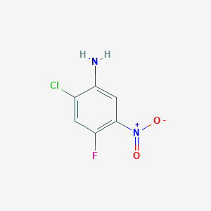 Chemical structure of 2-Chloro-4-fluoro-5-nitroaniline