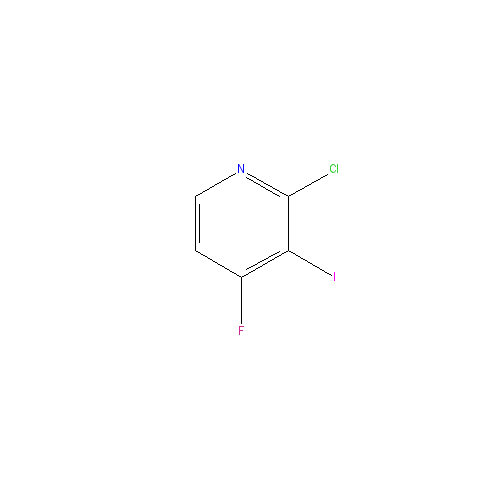 Chemical structure of 2-Chloro-4-fluoro-3-iodopyridine