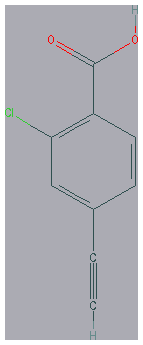 Chemical structure of 2-Chloro-4-ethynylbenzoic acid