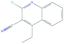 Chemical structure of 2-Chloro-4-ethylquinoline-3-carbonitrile