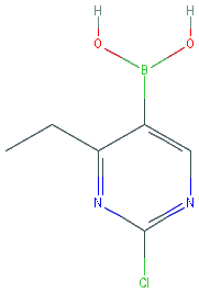 Chemical structure of 2-Chloro-4-ethylpyrimidine-5-boronic acid