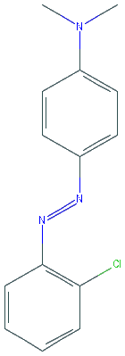 Chemical structure of 2'-Chloro-4-dimethylaminoazobenzene