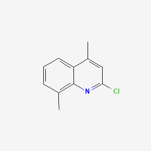 Chemical structure of 2-Chloro-4,8-dimethylquinoline