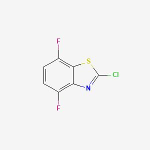 Chemical structure of 2-Chloro-4,7-difluorobenzo[d]thiazole
