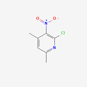 Chemical structure of 2-chloro-4,6-dimethyl-3-nitropyridine