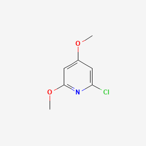 Chemical structure of 2-Chloro-4,6-dimethoxypyridine