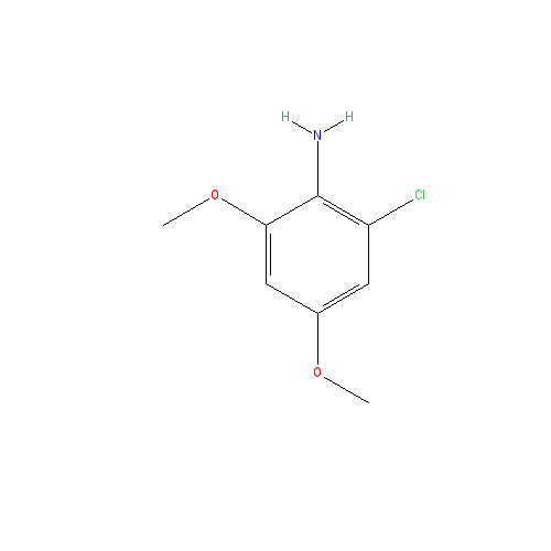 Chemical structure of 2-Chloro-4,6-dimethoxyaniline